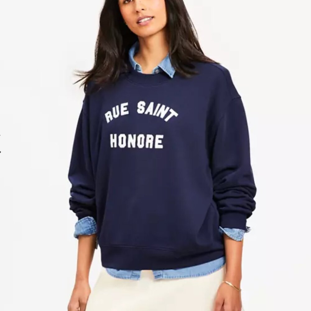 French terry sweatshirt Crew Neck